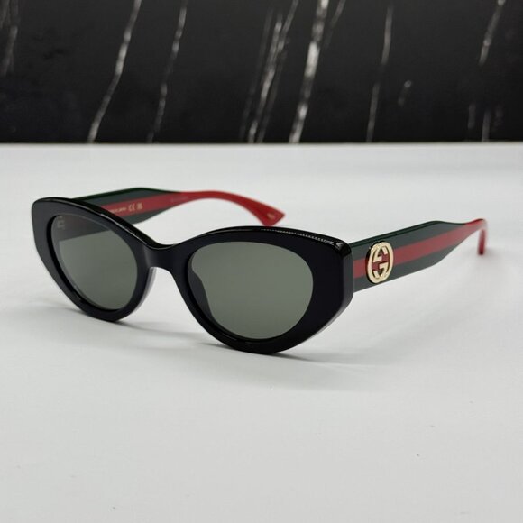 NEW GG1862S 001 GUCCI CAT EYE BLACK WOMEN GUCCI SUNGLASSES - Picture 3 of 11